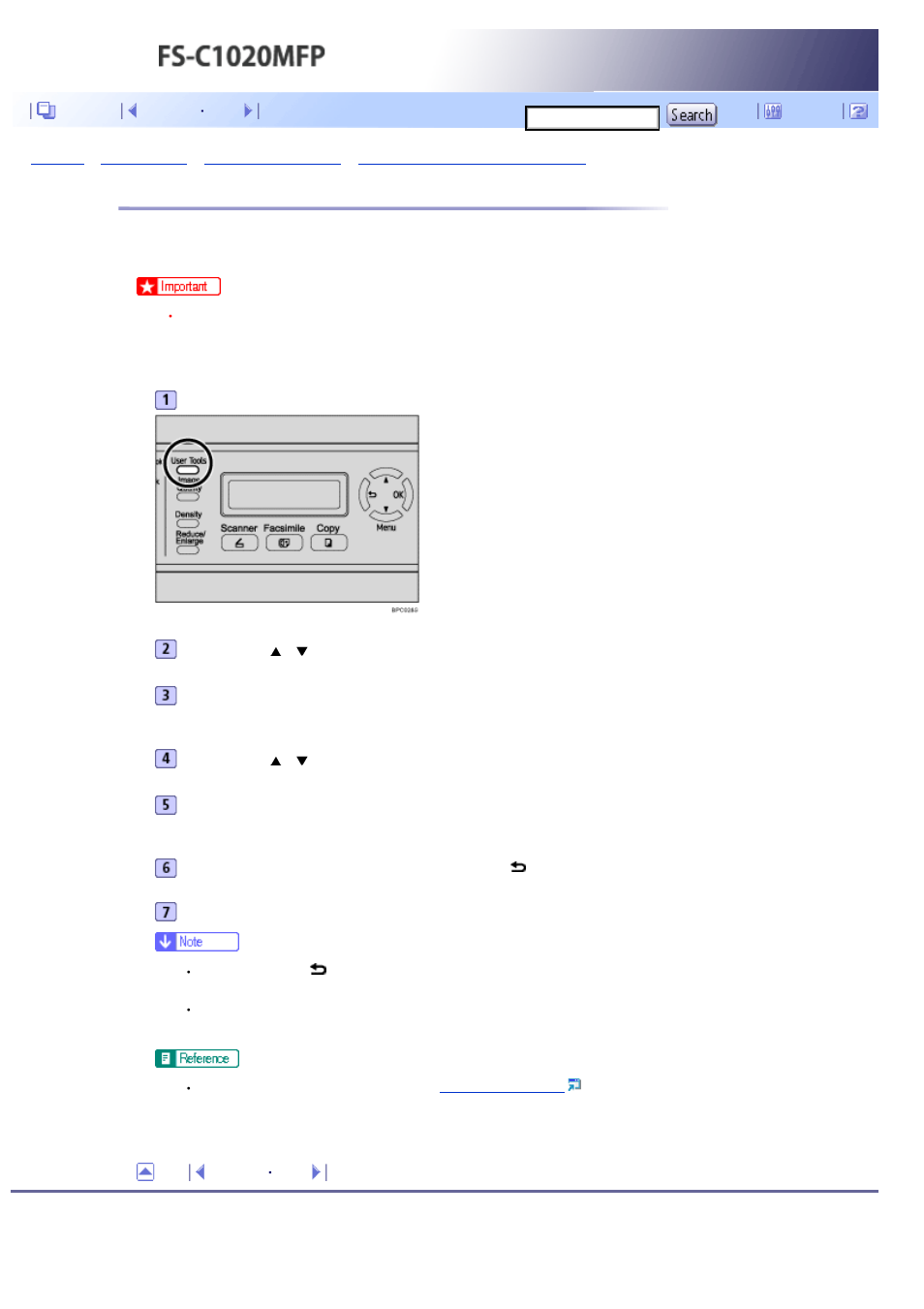 Setting the outside line access number, Next | Kyocera FS-C1020MFP User Manual | Page 107 / 477
