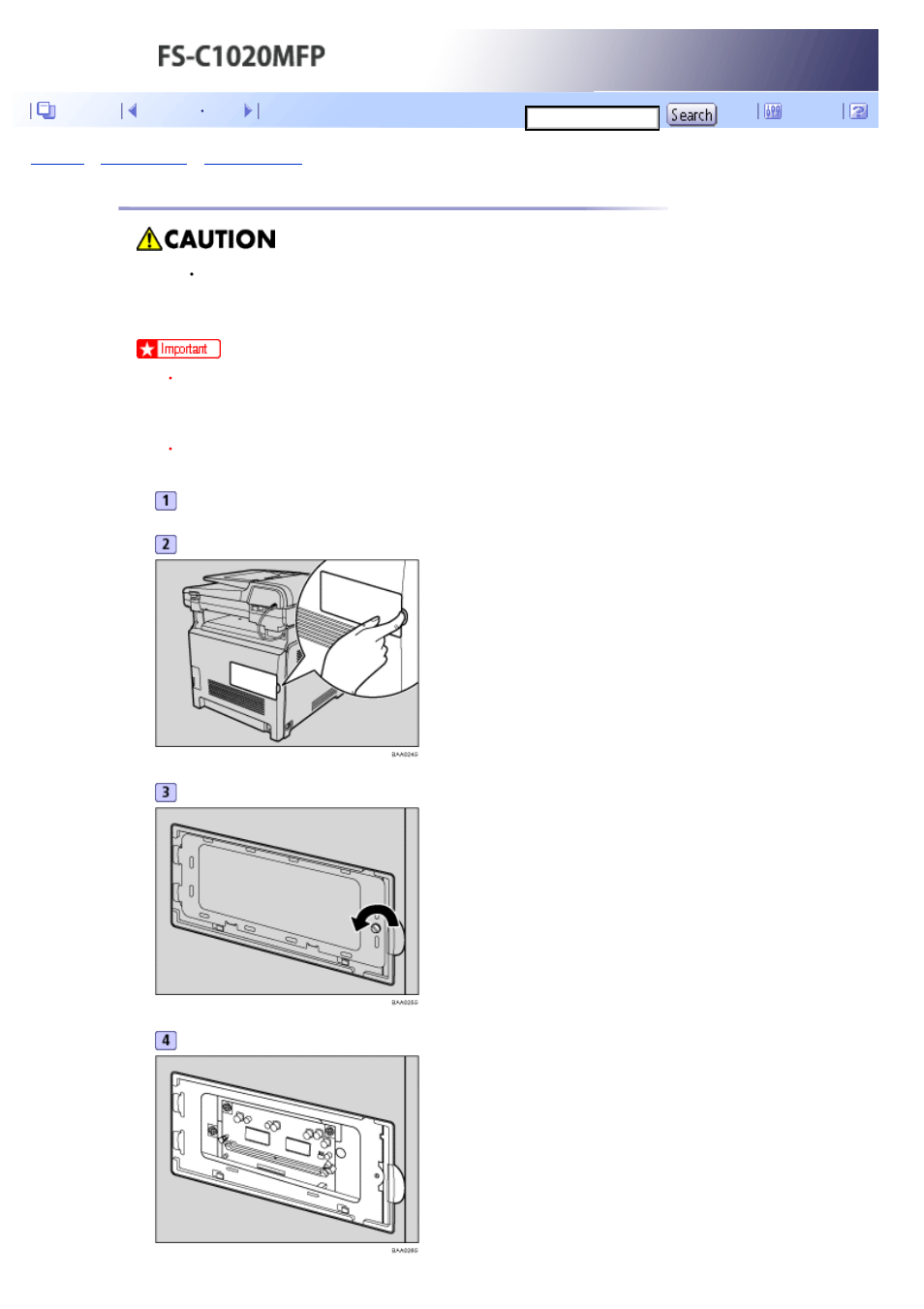 Installing the memory unit (ddr-sdram module), Next | Kyocera FS-C1020MFP User Manual | Page 112 / 477