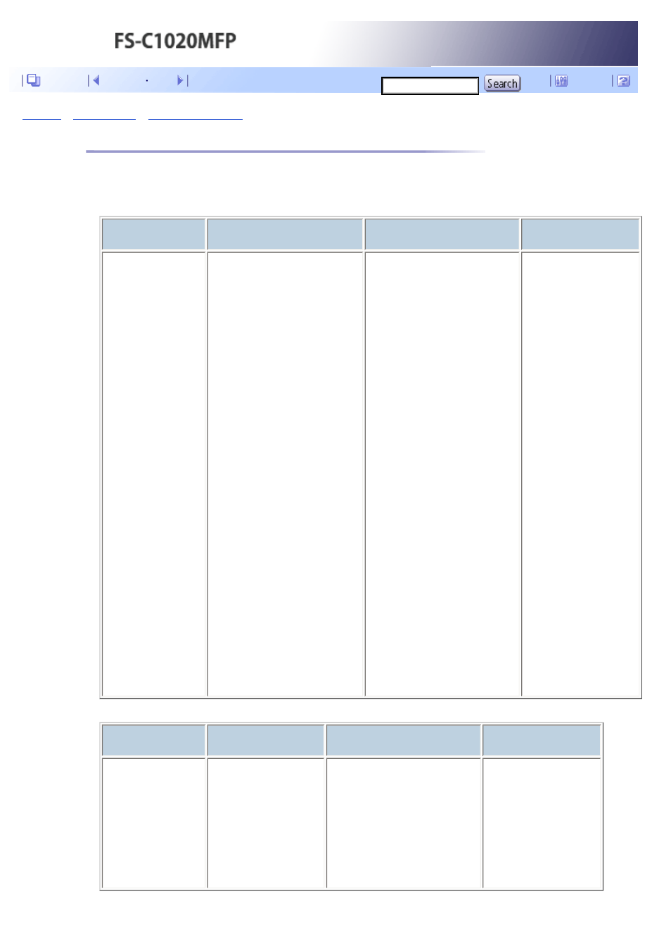 Supported paper for each tray, Next | Kyocera FS-C1020MFP User Manual | Page 116 / 477