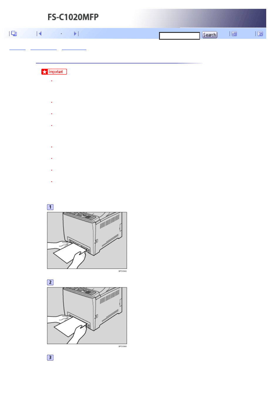 Loading paper in the bypass tray, Next | Kyocera FS-C1020MFP User Manual | Page 139 / 477