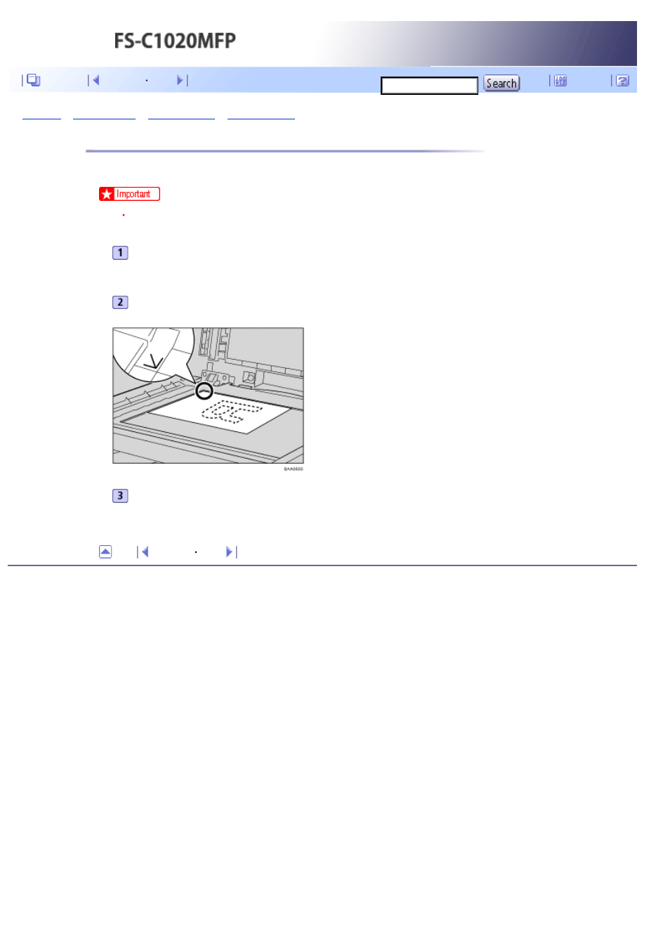 Placing originals on the exposure glass, Next | Kyocera FS-C1020MFP User Manual | Page 152 / 477