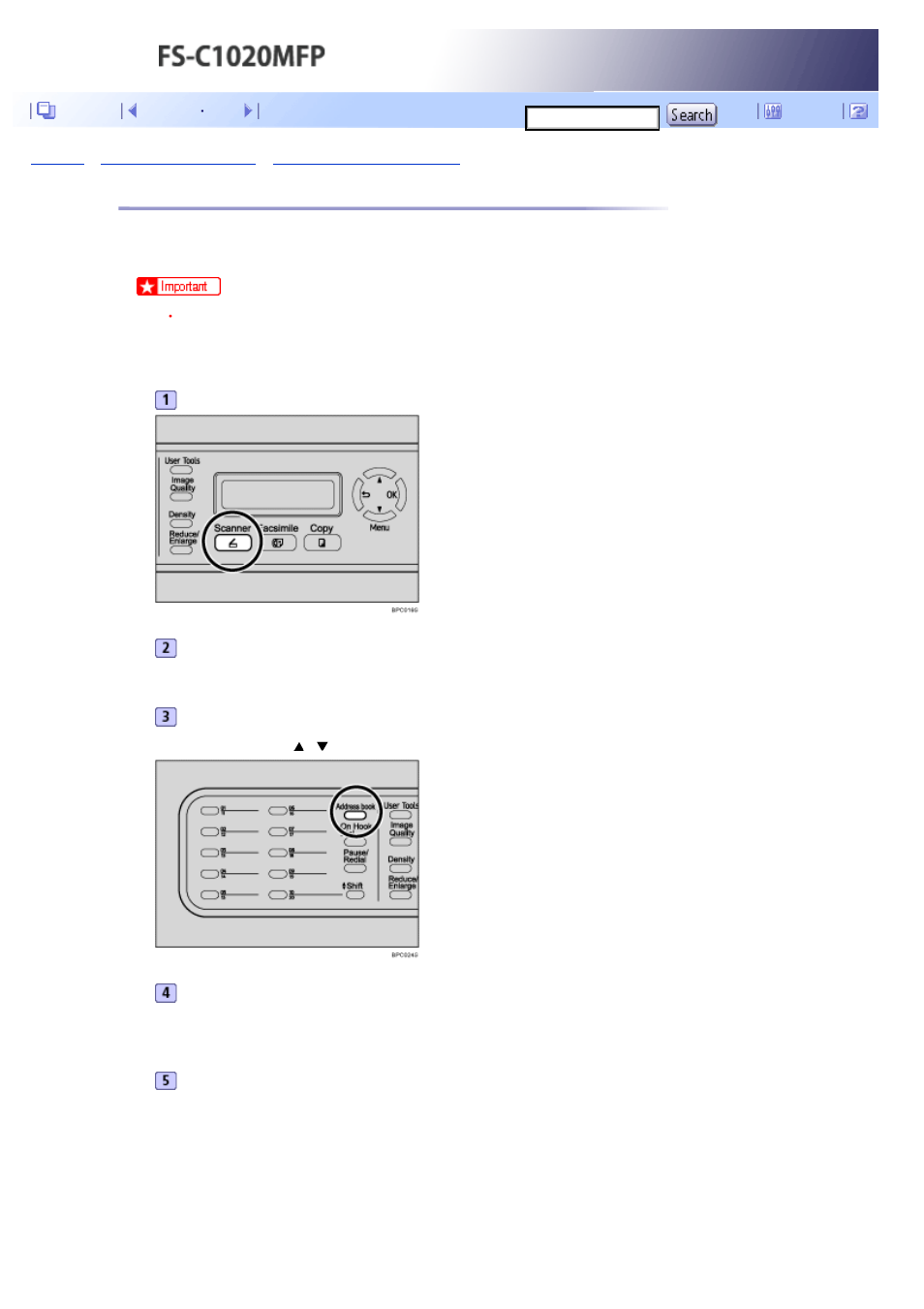 Basic operation for sending scanned files, Next | Kyocera FS-C1020MFP User Manual | Page 222 / 477