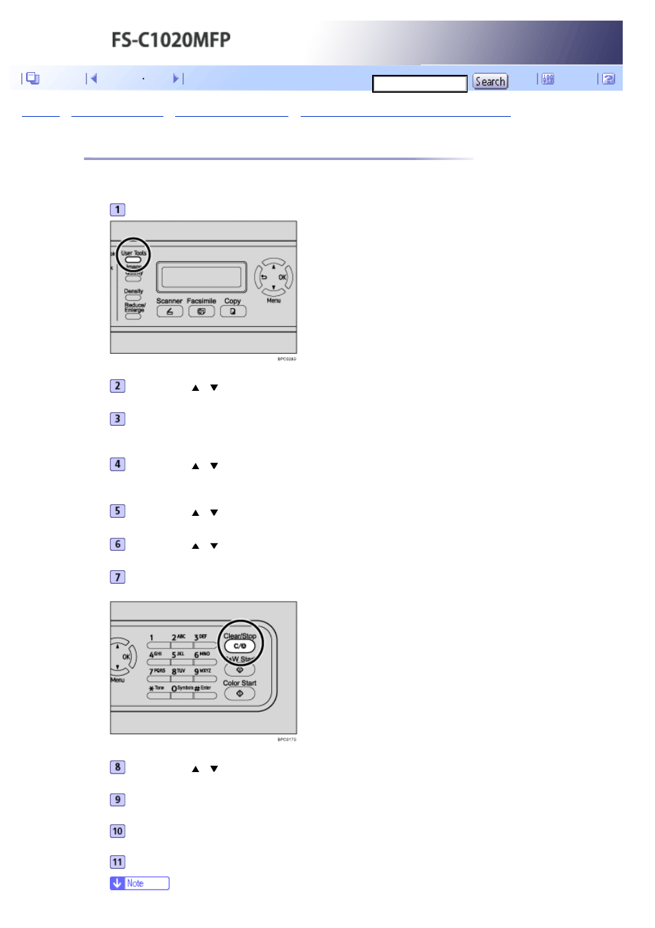 Deleting fax destinations, Next | Kyocera FS-C1020MFP User Manual | Page 243 / 477