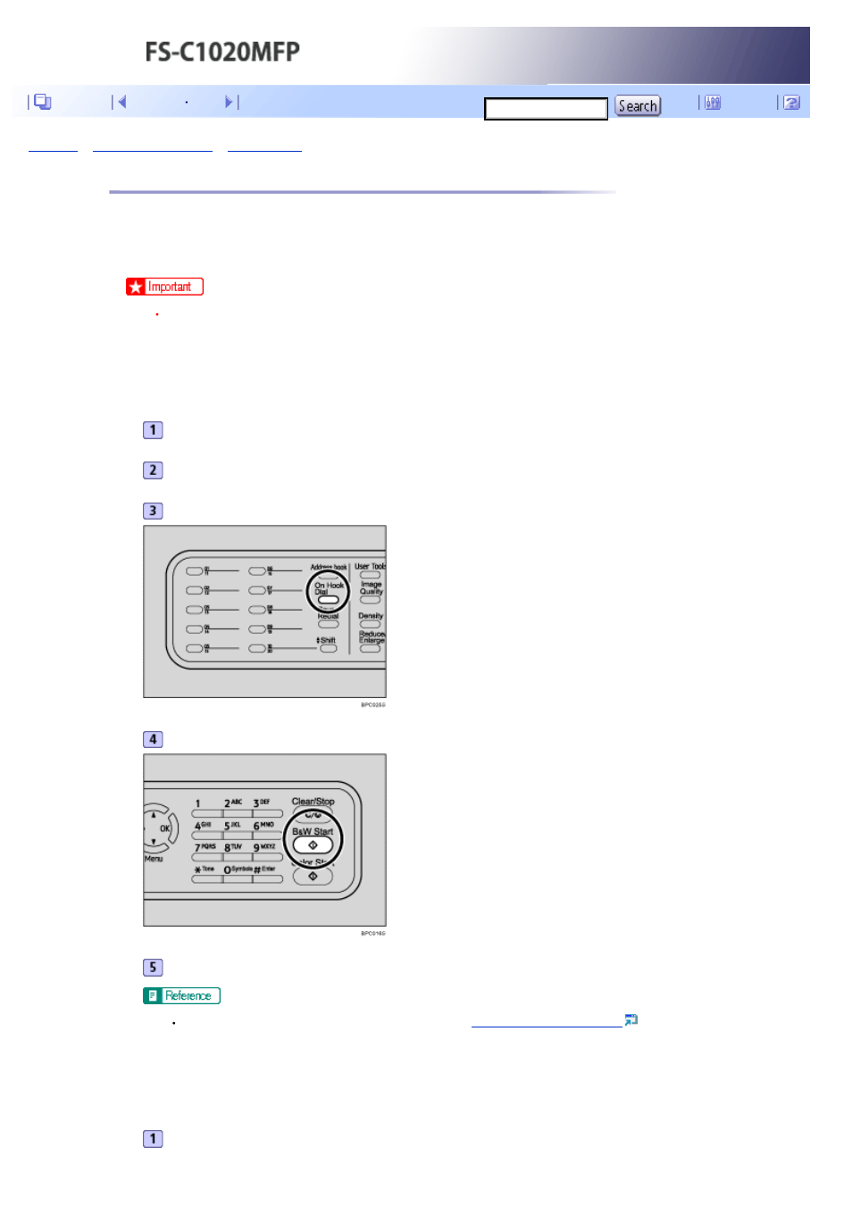 Useful sending functions, Next | Kyocera FS-C1020MFP User Manual | Page 262 / 477