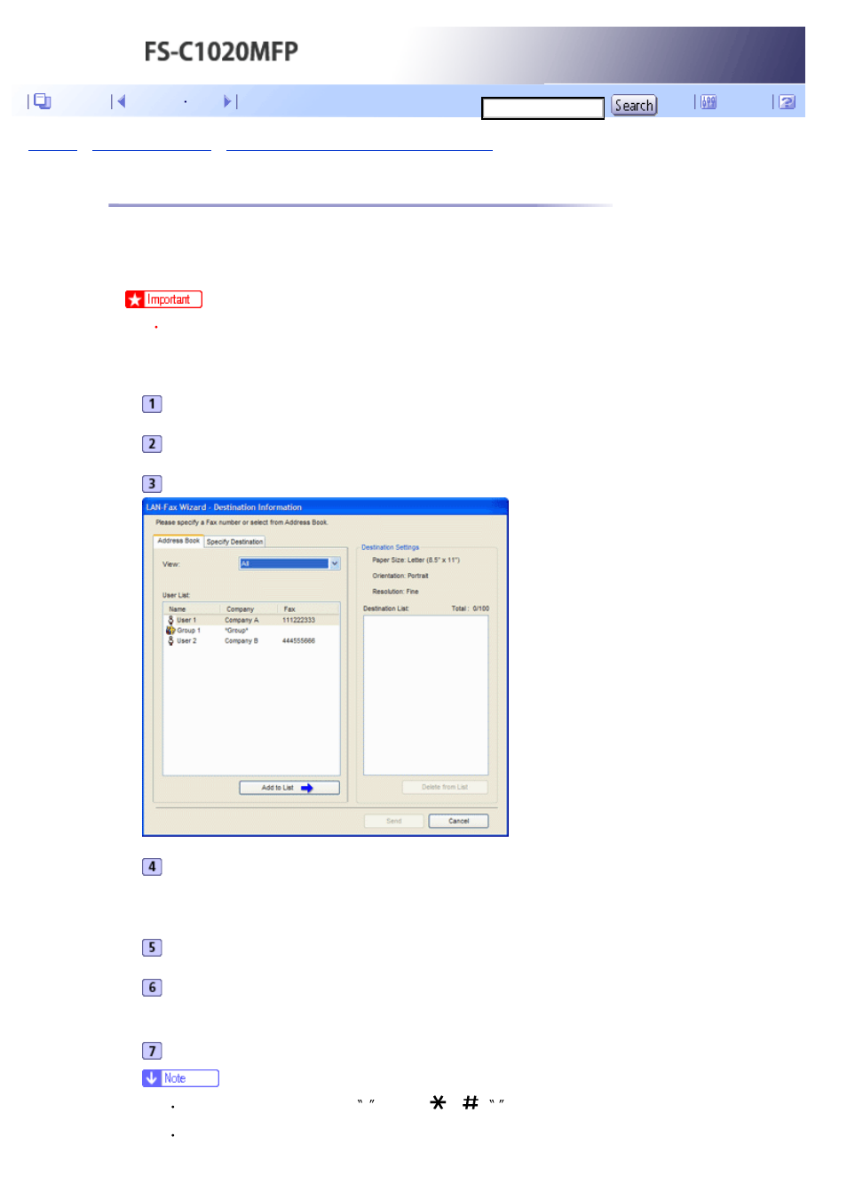 Basic operation for sending faxes from a computer, Next | Kyocera FS-C1020MFP User Manual | Page 279 / 477