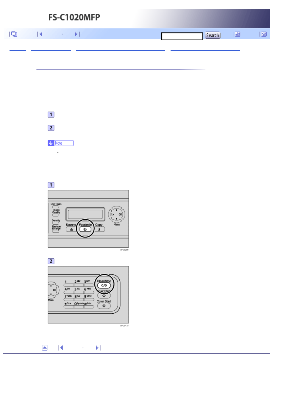 Canceling a fax, Next | Kyocera FS-C1020MFP User Manual | Page 281 / 477
