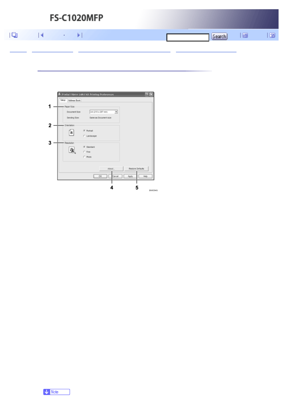 For details about settings, see, Next | Kyocera FS-C1020MFP User Manual | Page 283 / 477