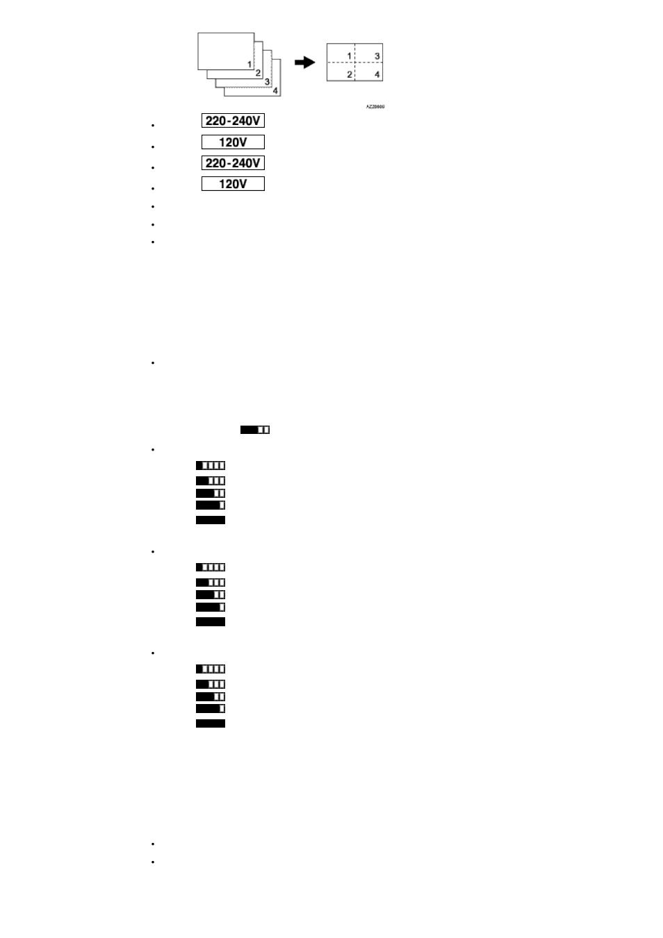 122% ( model only), 129% ( model only), 141% ( model only) | 155% ( model only), Lightest), Darkest), Green, Blue | Kyocera FS-C1020MFP User Manual | Page 303 / 477