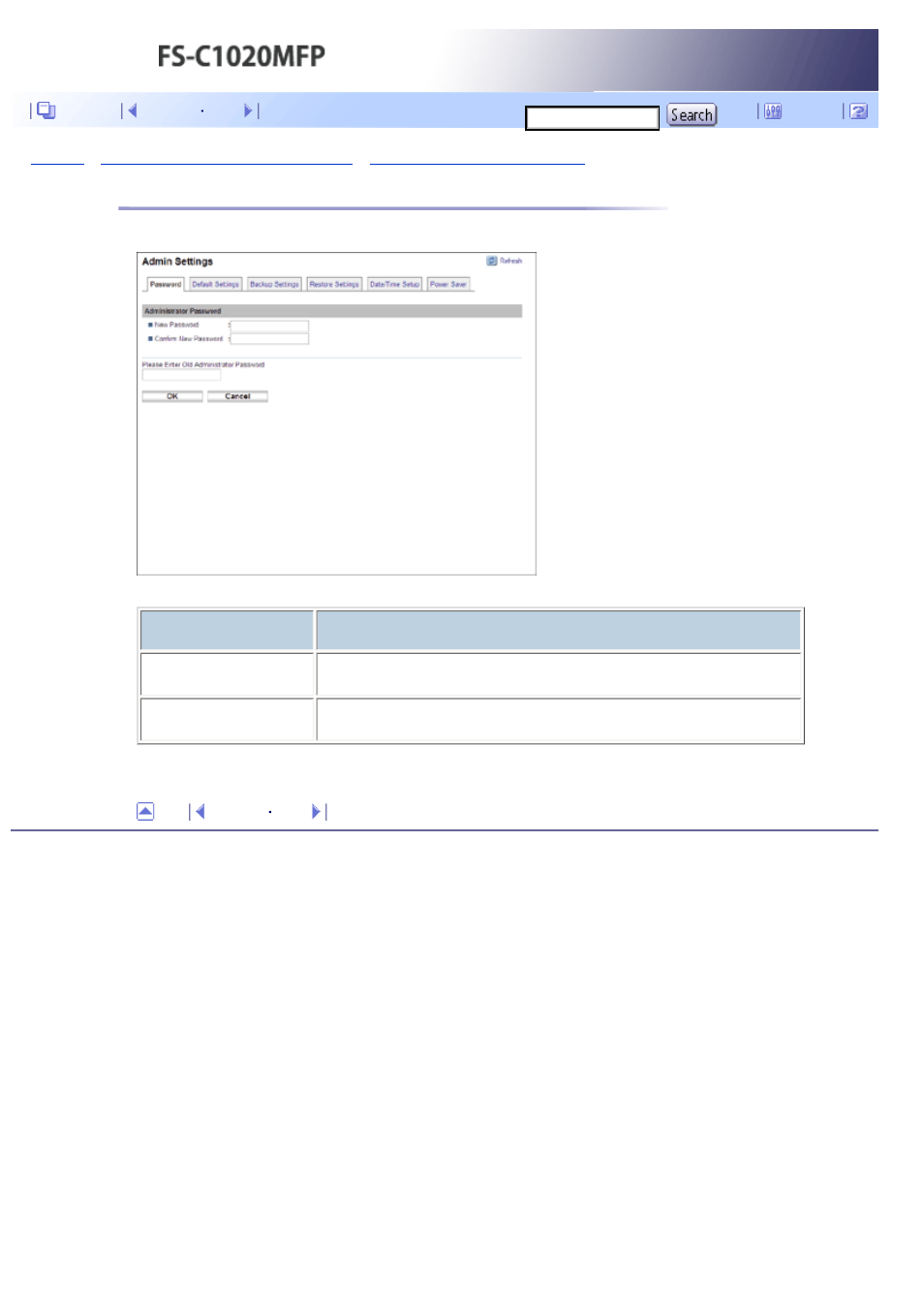 Configuring the password, Next | Kyocera FS-C1020MFP User Manual | Page 389 / 477