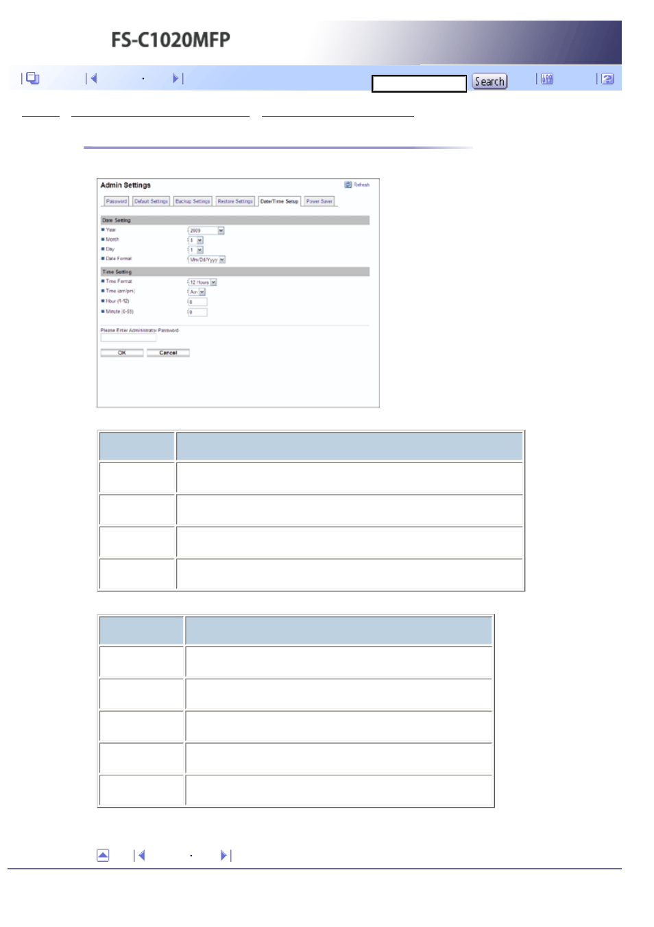 Configuring the date and time settings, Next | Kyocera FS-C1020MFP User Manual | Page 395 / 477