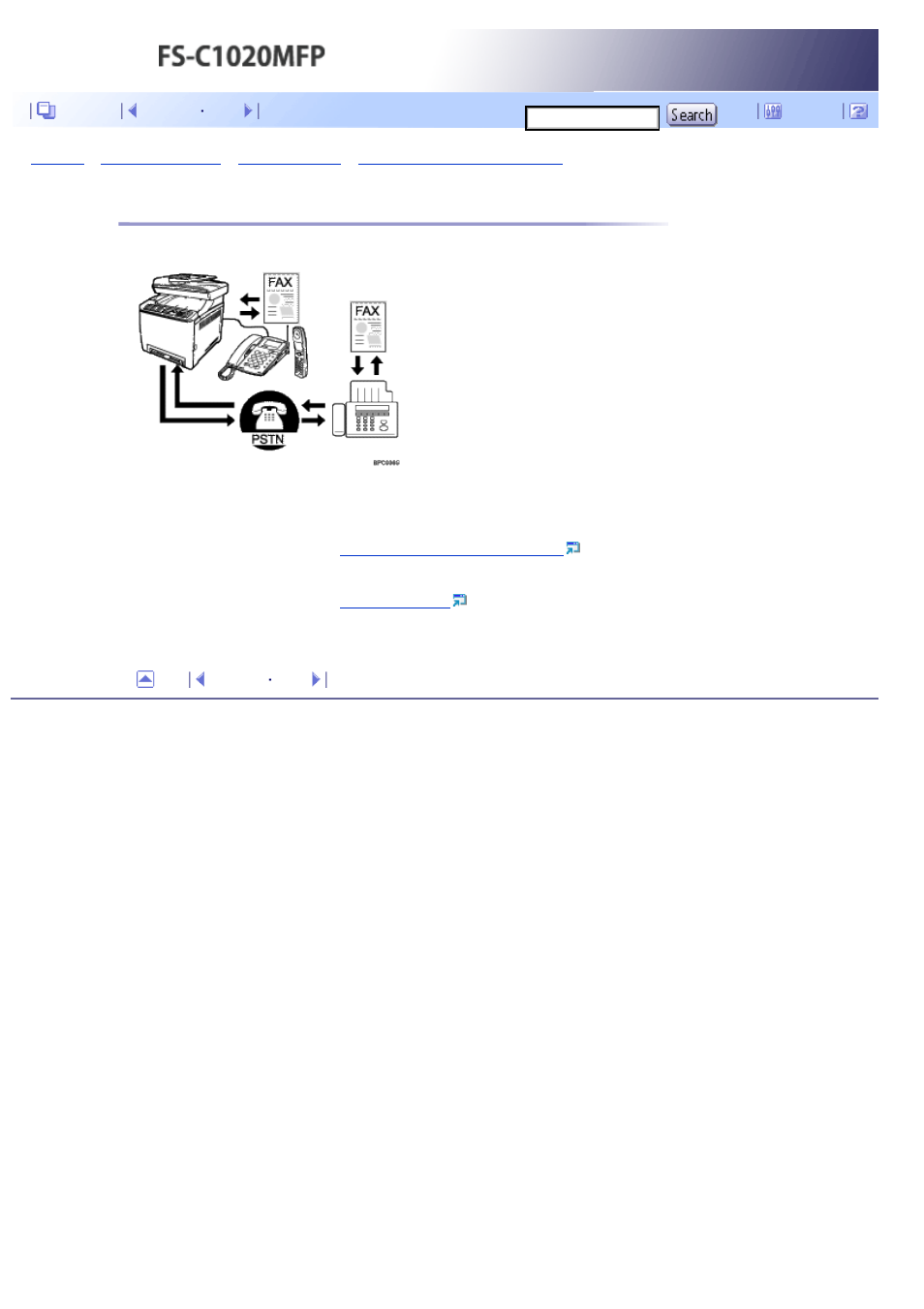 Using the machine with an external telephone, Next | Kyocera FS-C1020MFP User Manual | Page 58 / 477