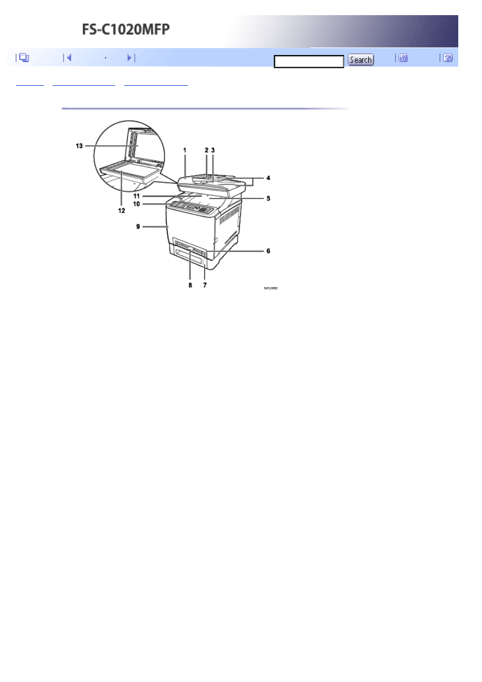 Exterior: front view, Next | Kyocera FS-C1020MFP User Manual | Page 61 / 477