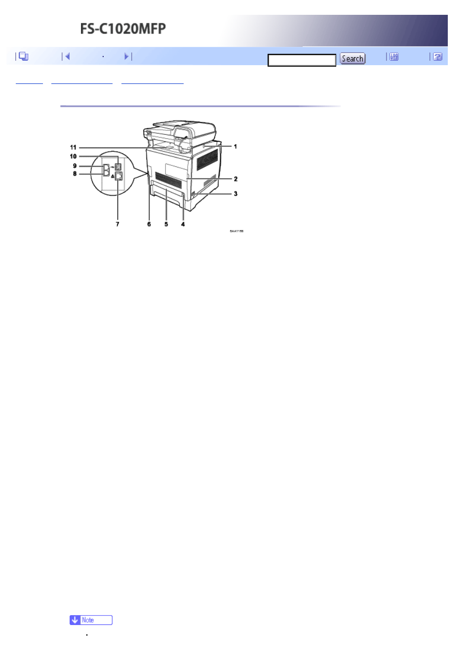 Exterior: rear view, Next | Kyocera FS-C1020MFP User Manual | Page 63 / 477