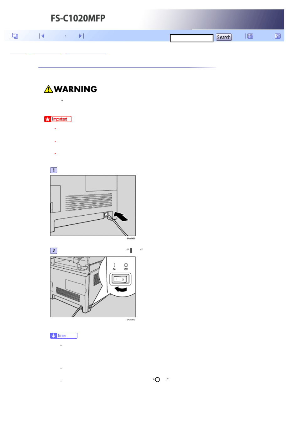 Turning the power on, Next | Kyocera FS-C1020MFP User Manual | Page 80 / 477