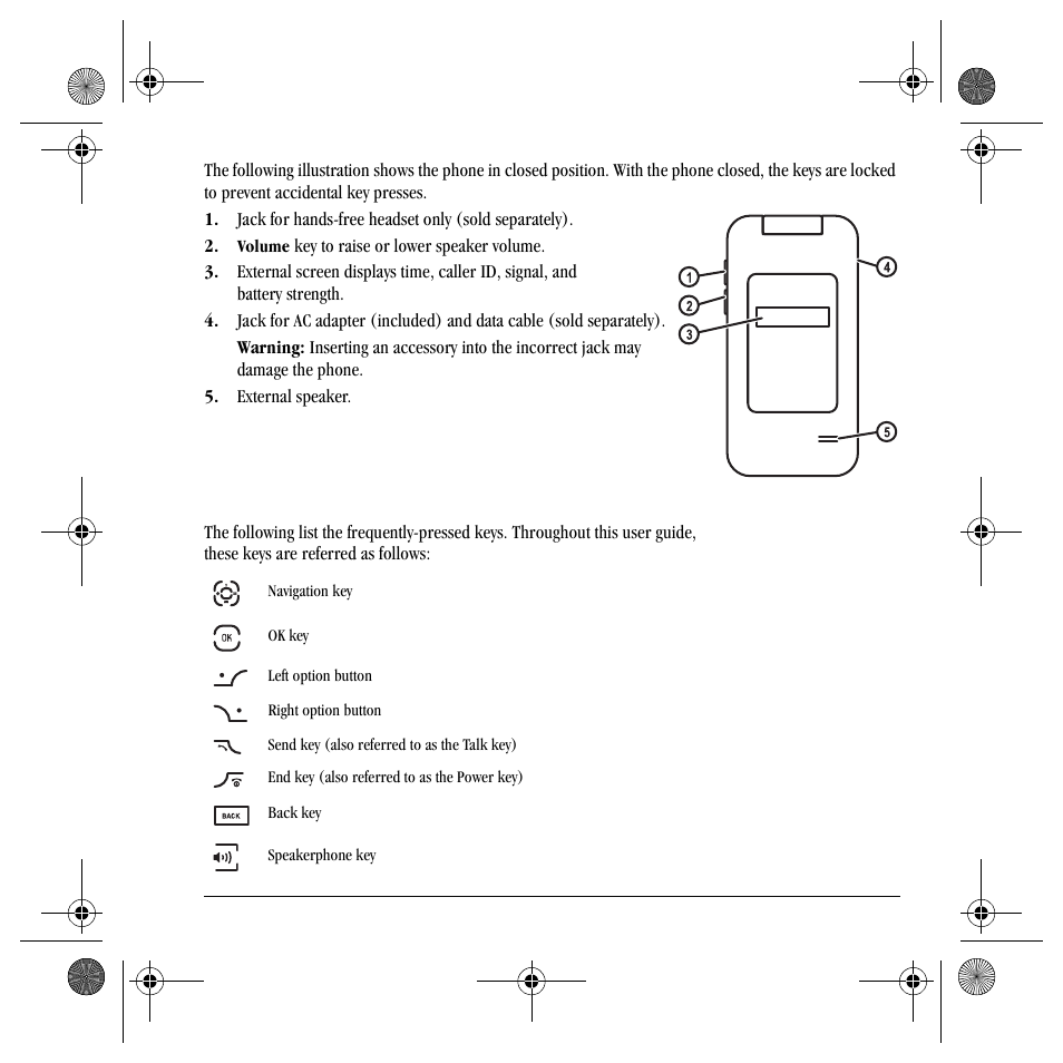 Common keys | Kyocera TNT VMS200 User Manual | Page 13 / 64