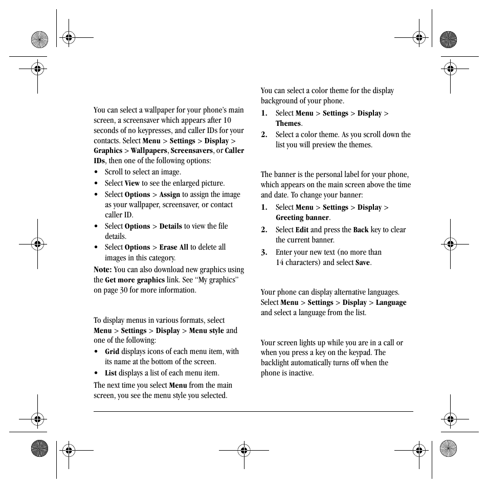 Display | Kyocera TNT VMS200 User Manual | Page 45 / 64