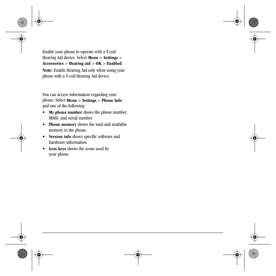 Phone information | Kyocera TNT VMS200 User Manual | Page 54 / 64