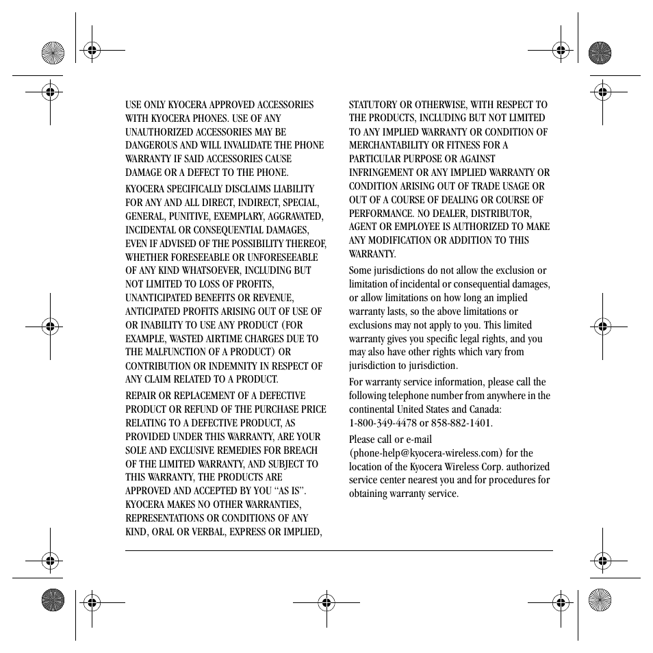 Kyocera TNT VMS200 User Manual | Page 59 / 64