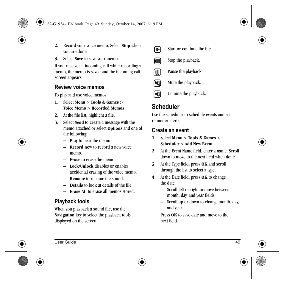 Scheduler | Kyocera Lingo M1000 User Manual | Page 57 / 88