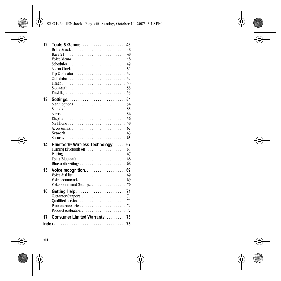 Kyocera Lingo M1000 User Manual | Page 8 / 88