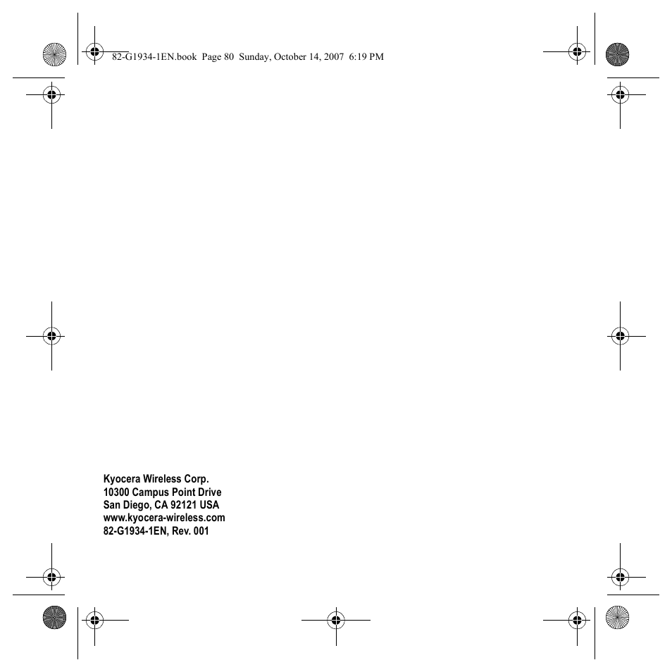 Kyocera Lingo M1000 User Manual | Page 88 / 88