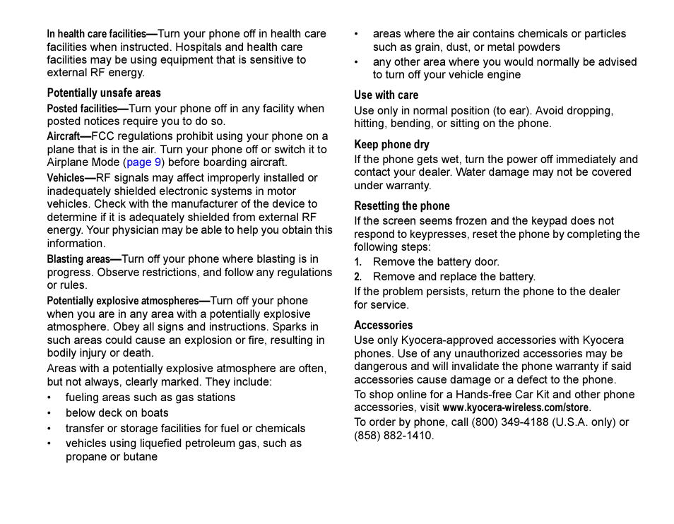 Kyocera Rave K-7 User Manual | Page 5 / 56