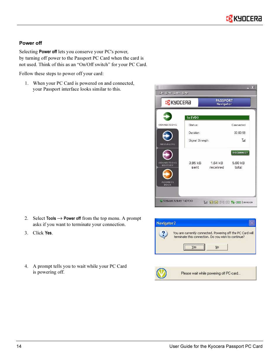 Kyocera Passport PC Card User Manual | Page 16 / 23