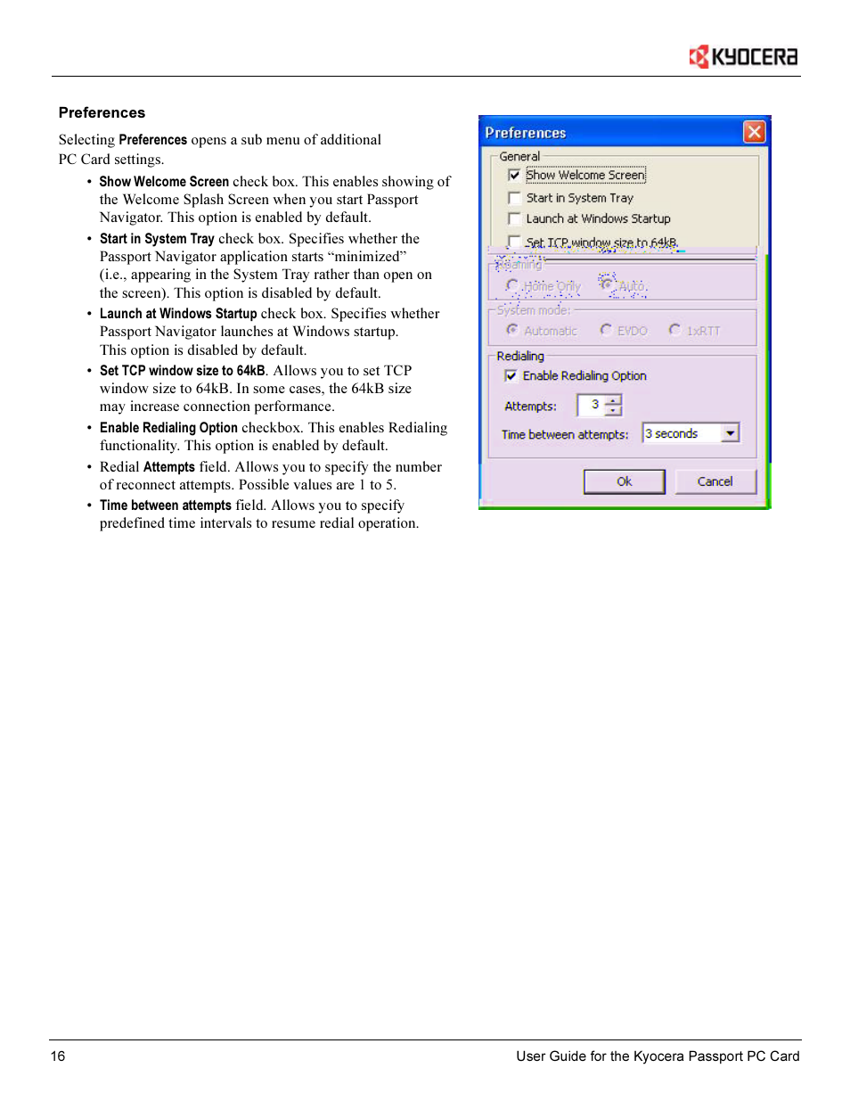 Kyocera Passport PC Card User Manual | Page 18 / 23