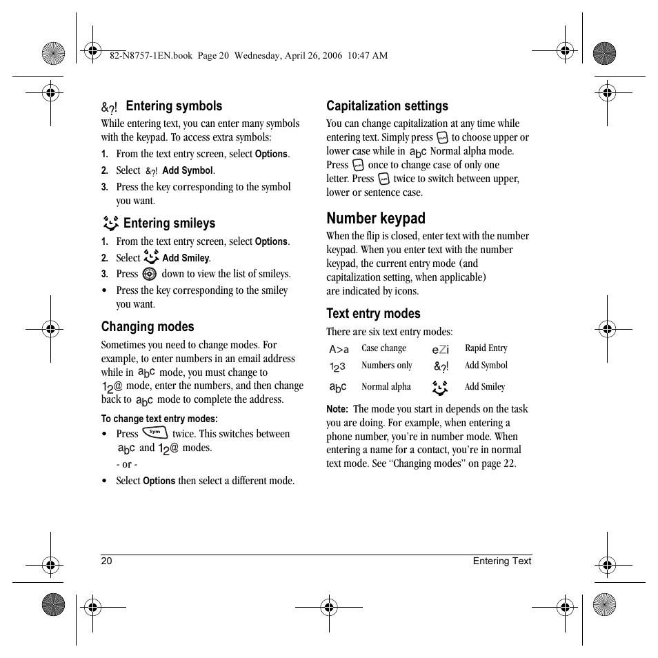 Number keypad | Kyocera Strobe K612 User Manual | Page 26 / 72
