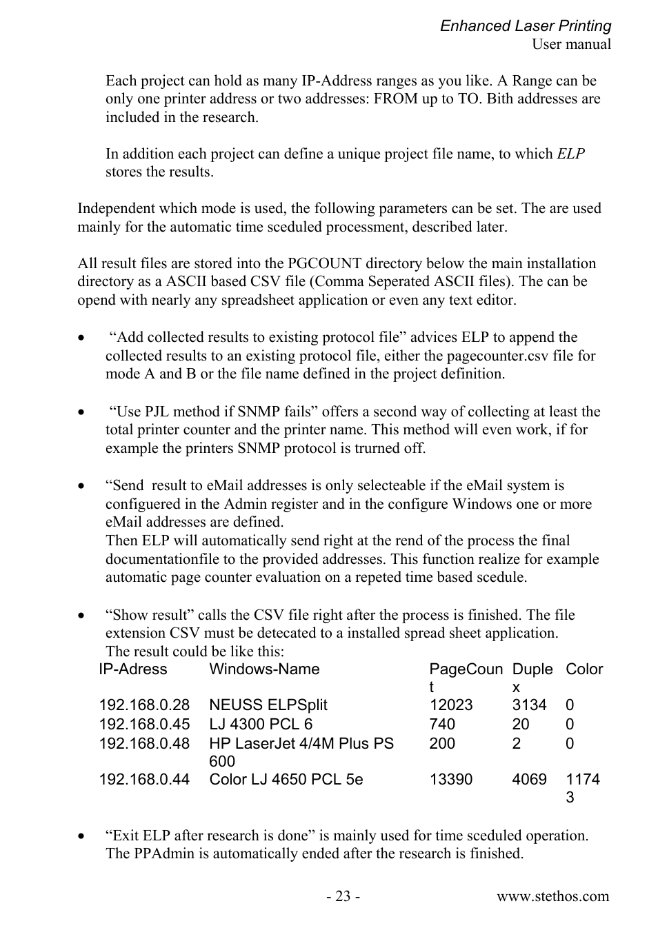 Kyocera Laser Printing ELP User Manual | Page 23 / 26