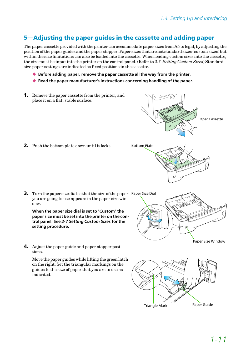 Kyocera FS1750 User Manual | Page 30 / 124