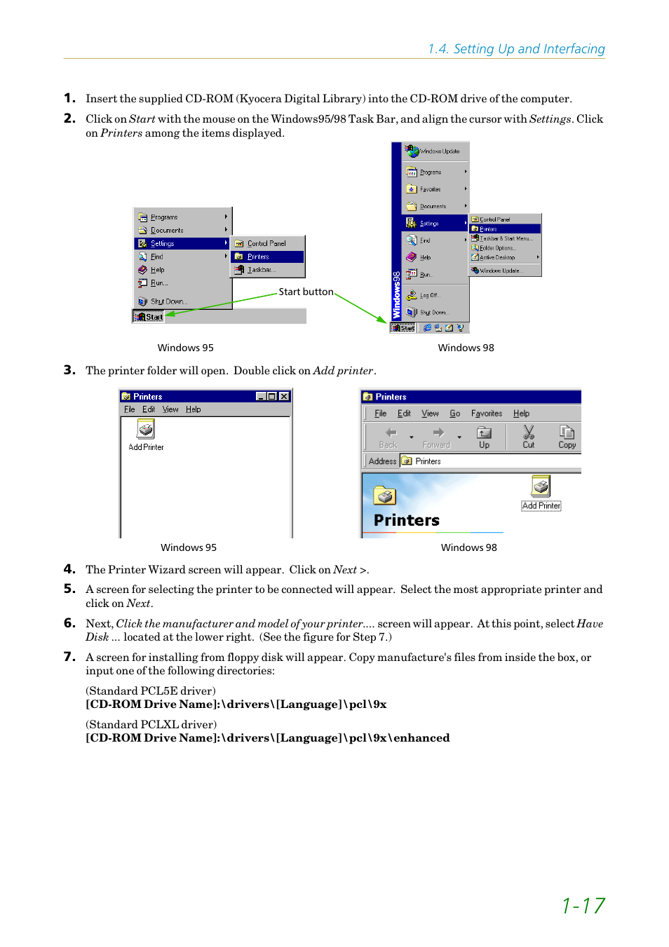 Kyocera FS1750 User Manual | Page 36 / 124