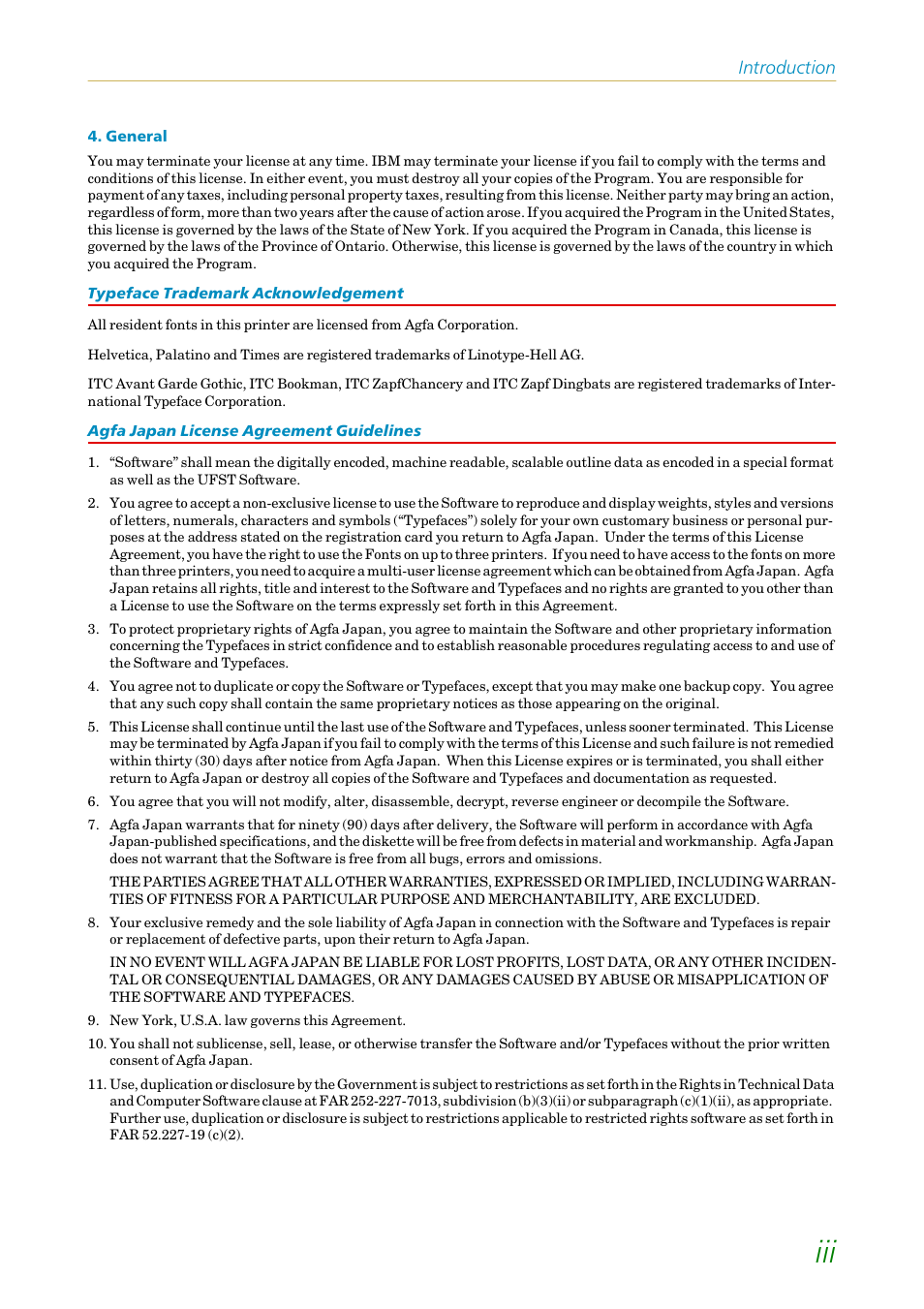 Introduction | Kyocera FS1750 User Manual | Page 4 / 124