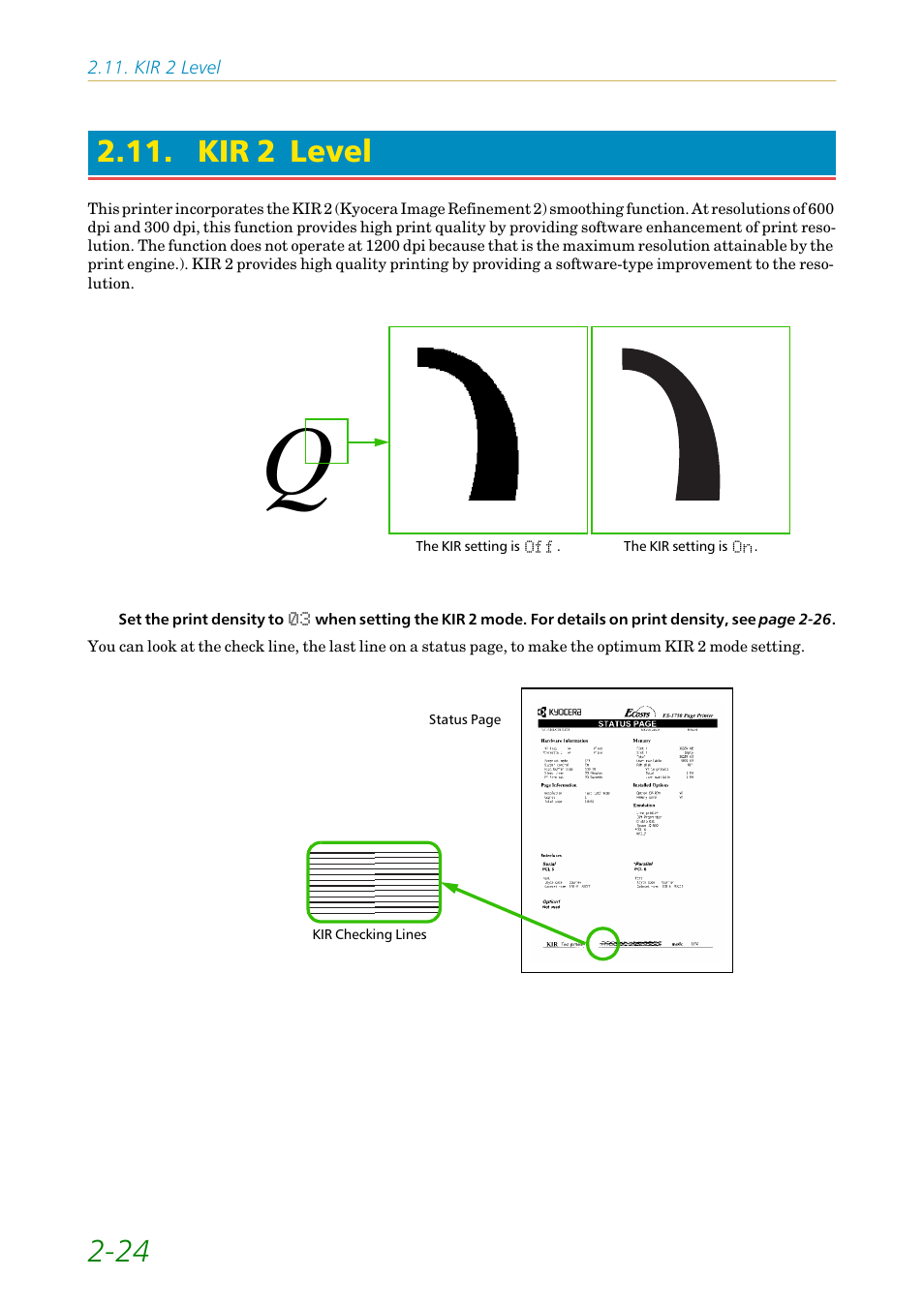 Kir 2 level | Kyocera FS1750 User Manual | Page 69 / 124