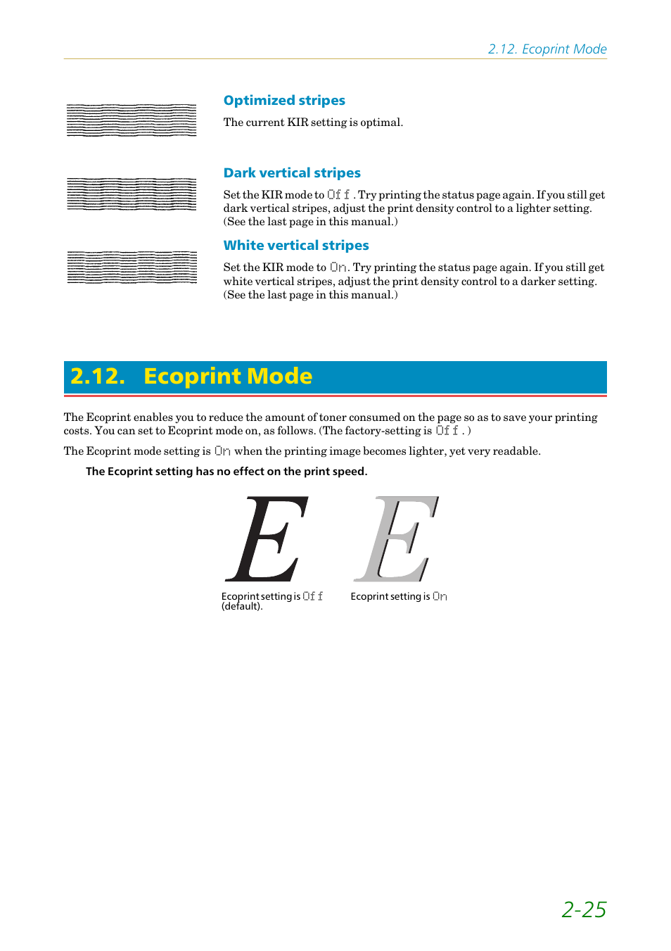 Ecoprint mode | Kyocera FS1750 User Manual | Page 70 / 124