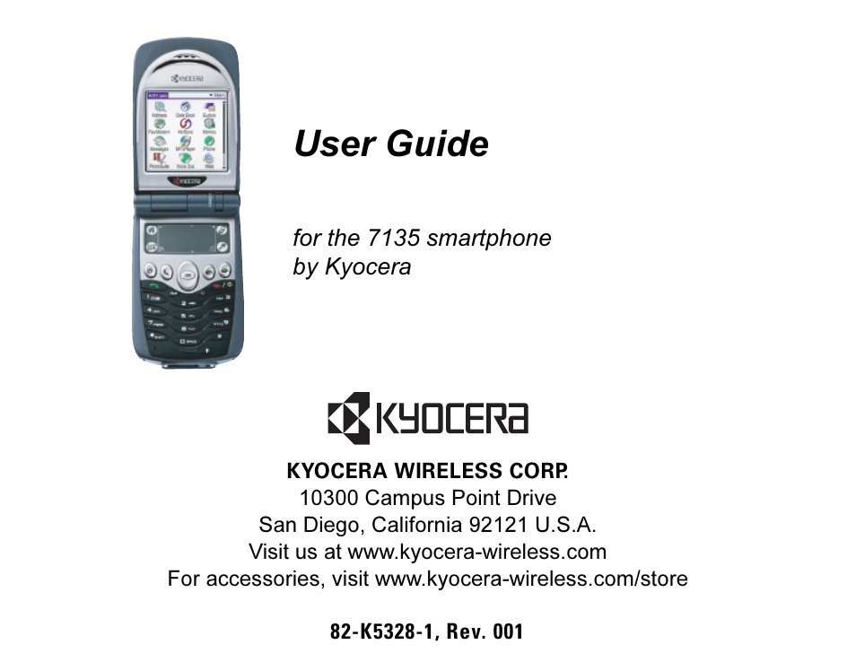 User guide | Kyocera 7135 User Manual | Page 3 / 112