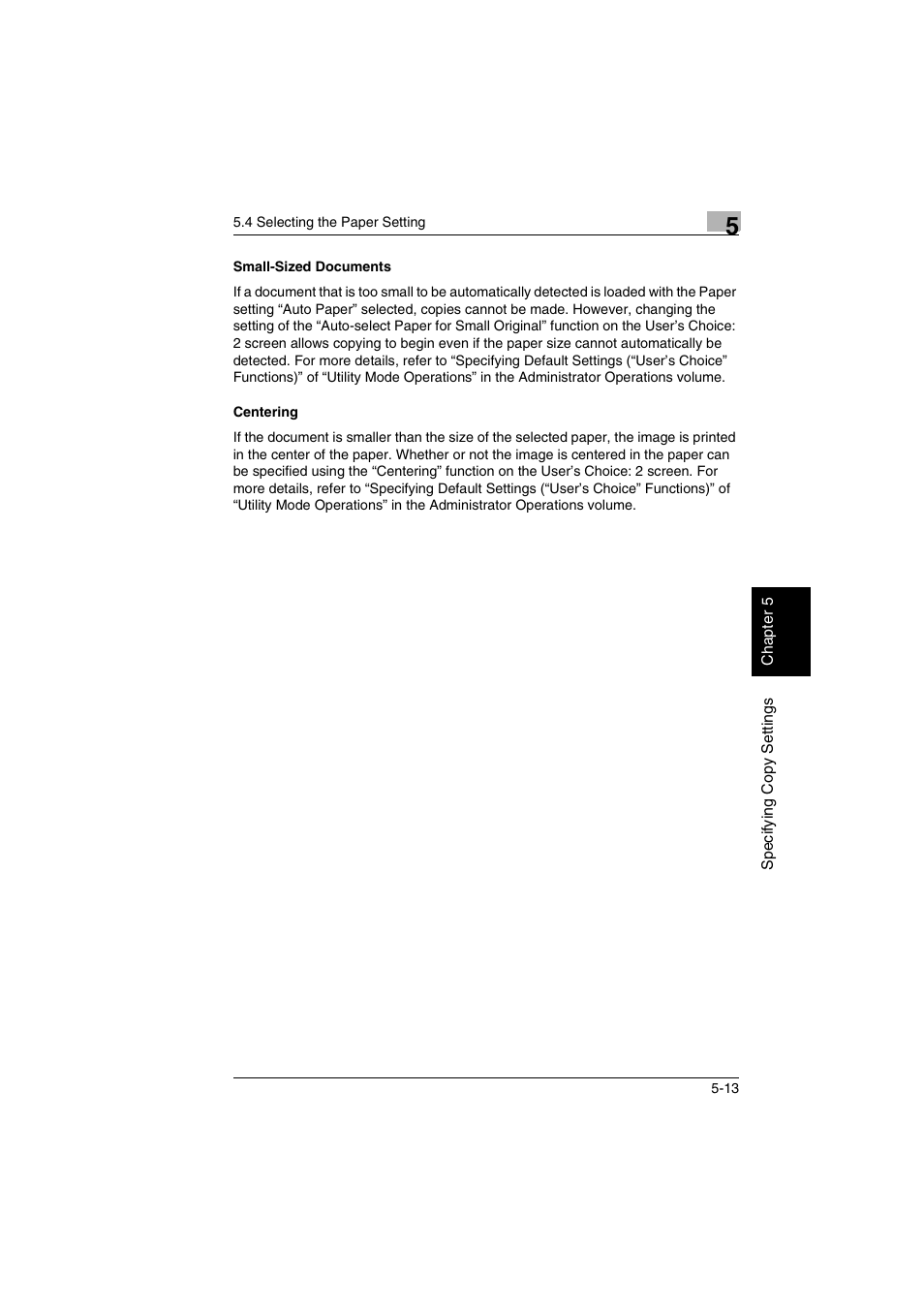 Small-sized documents -13 centering -13 | Kyocera KM-C2030 User Manual | Page 100 / 154