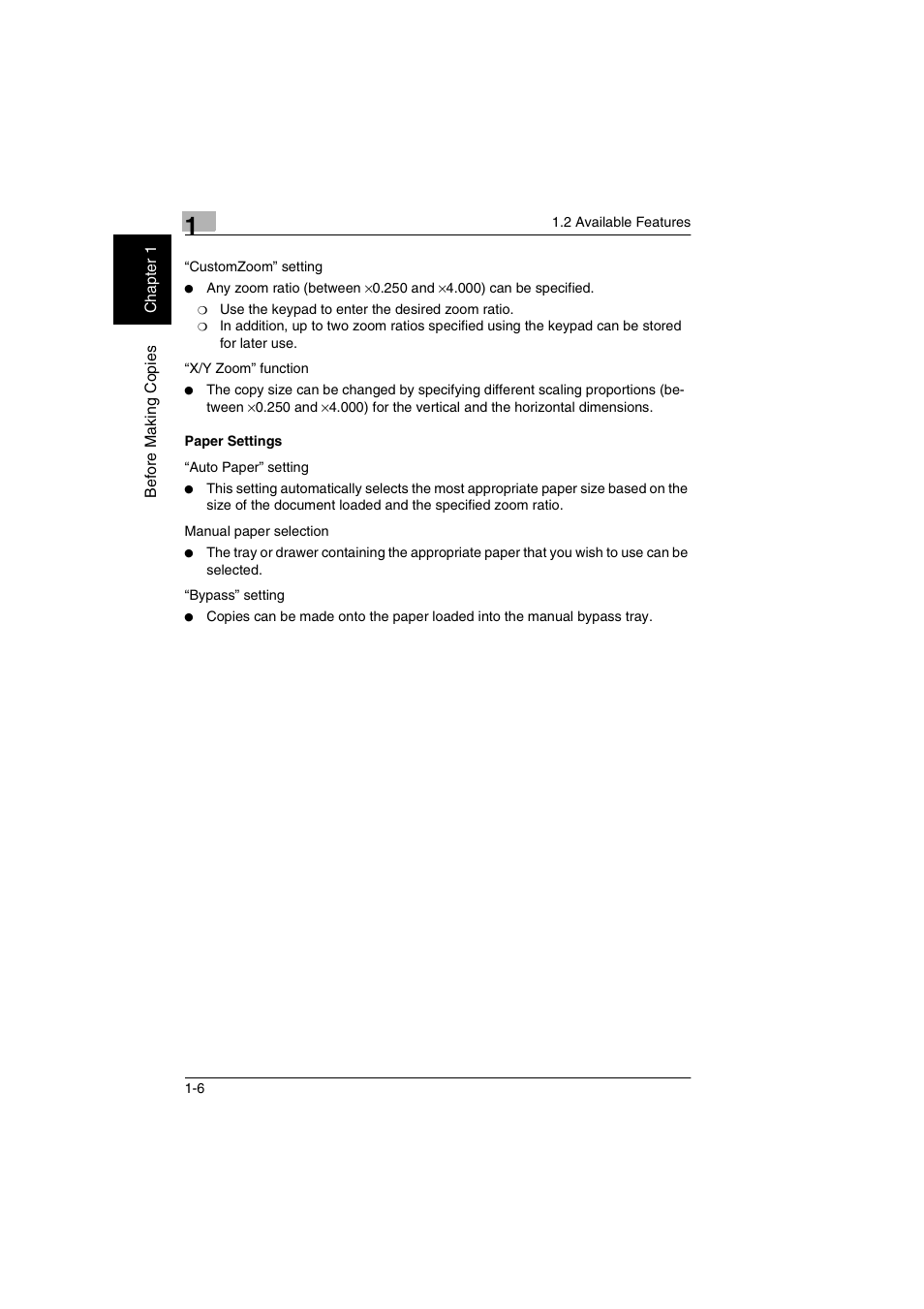 Paper settings -6 | Kyocera KM-C2030 User Manual | Page 13 / 154