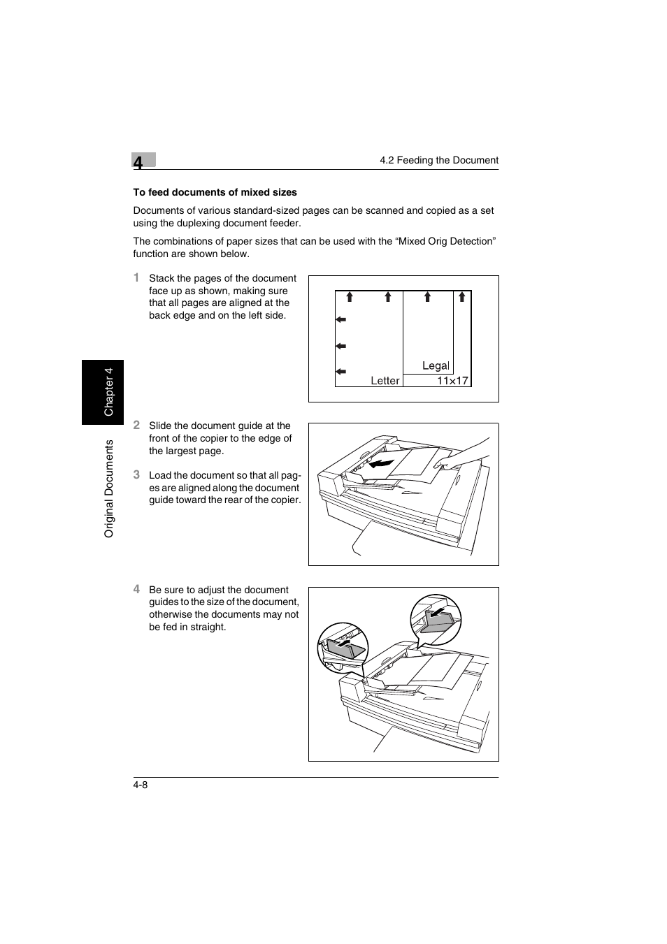 To feed documents of mixed sizes -8 | Kyocera KM-C2030 User Manual | Page 81 / 154