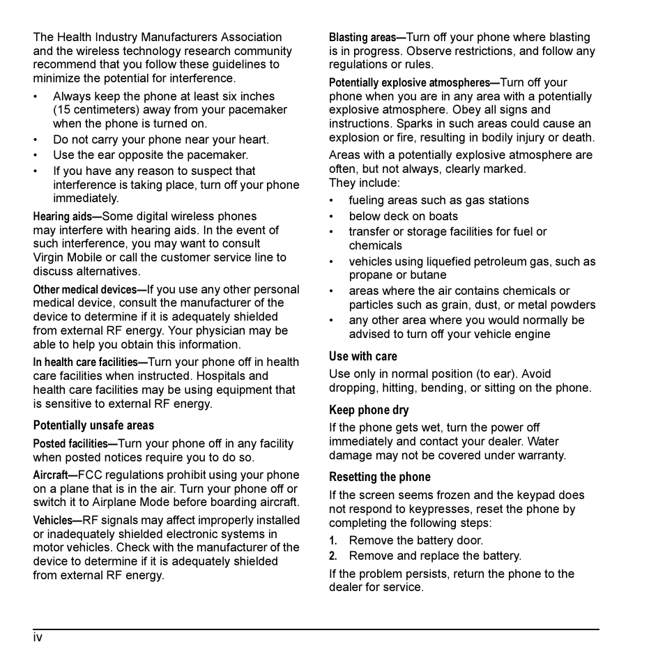 Kyocera Cyclops K325 User Manual | Page 4 / 68