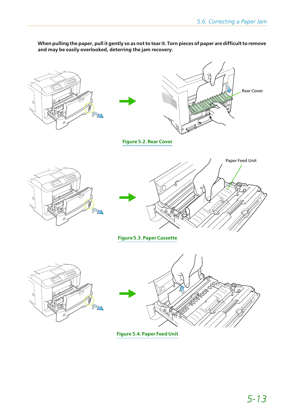 Figure 5.2 . clo, E figure 5.3 . cl, Figure 5.4 . re | Kyocera FS-1200 User Manual | Page 98 / 119