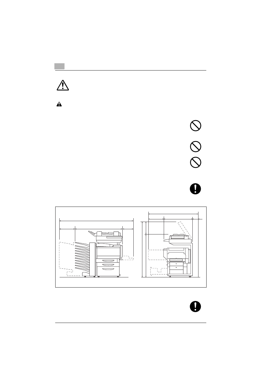 Installation precautions -4, Installation precautions | Kyocera KM-C1530 User Manual | Page 14 / 280