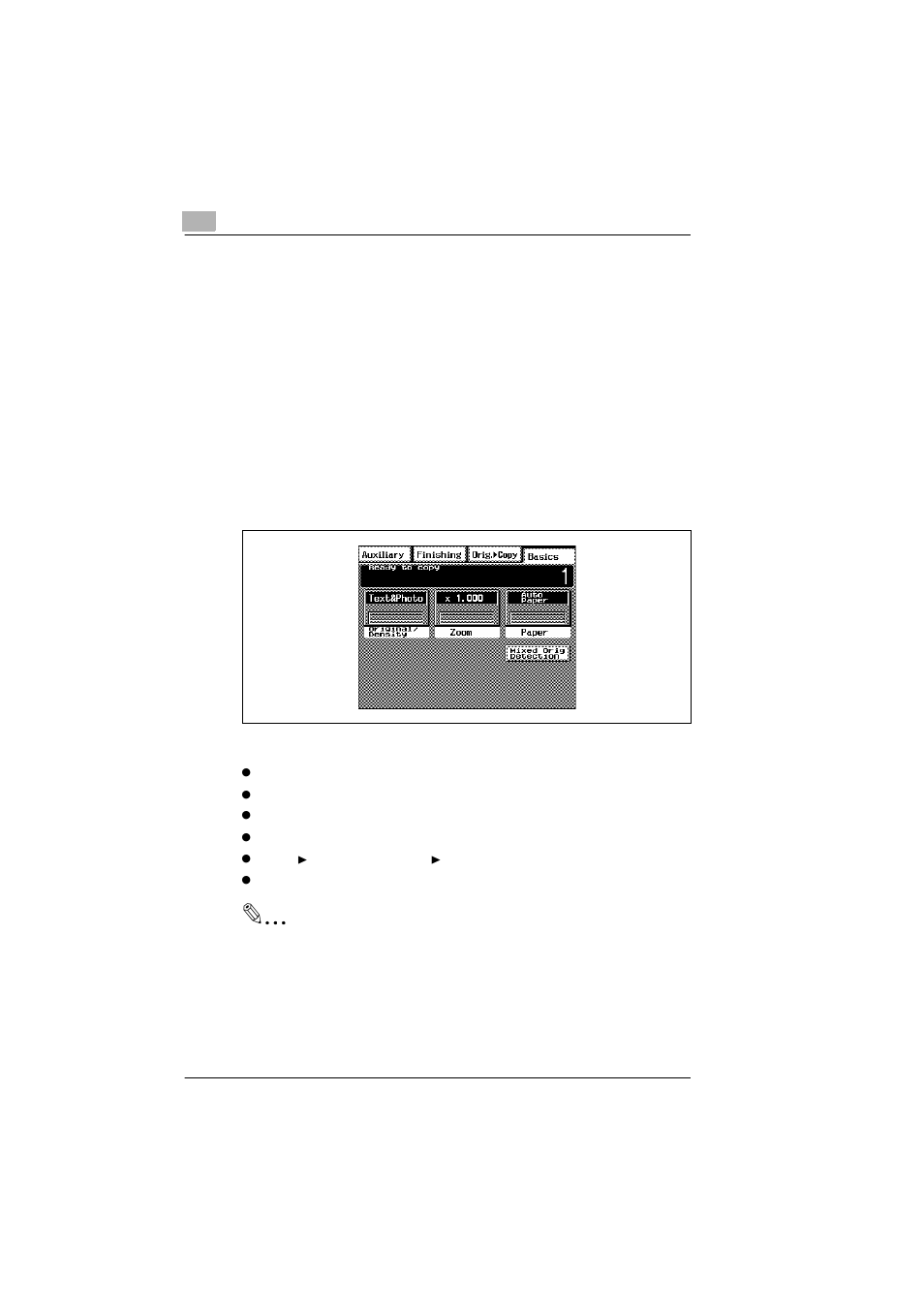 Turning on the copier -30 default settings -30 | Kyocera KM-C1530 User Manual | Page 52 / 280