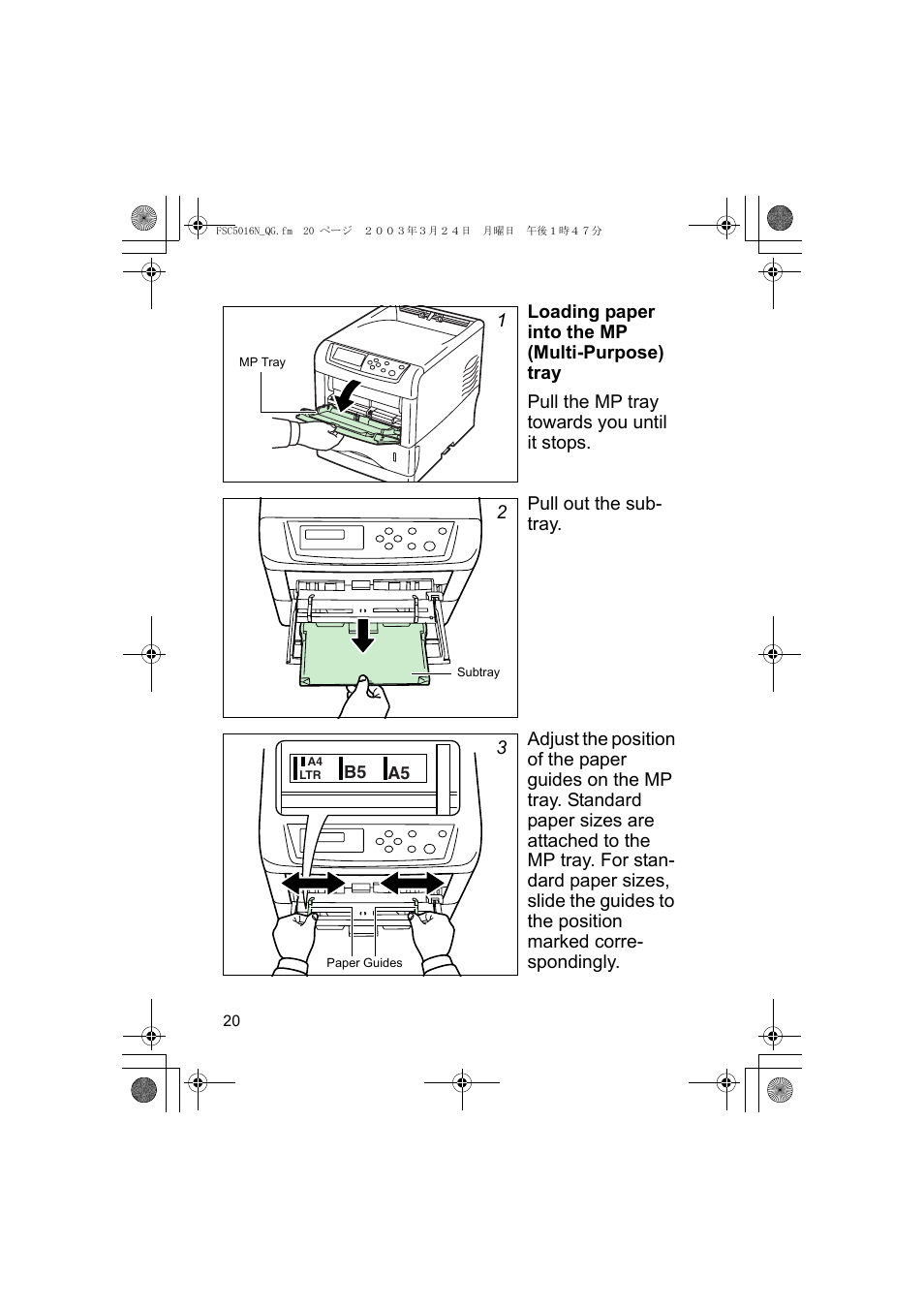 Kyocera FS-C5016N User Manual | Page 22 / 44