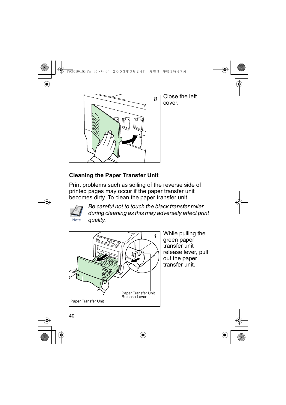 Kyocera FS-C5016N User Manual | Page 42 / 44