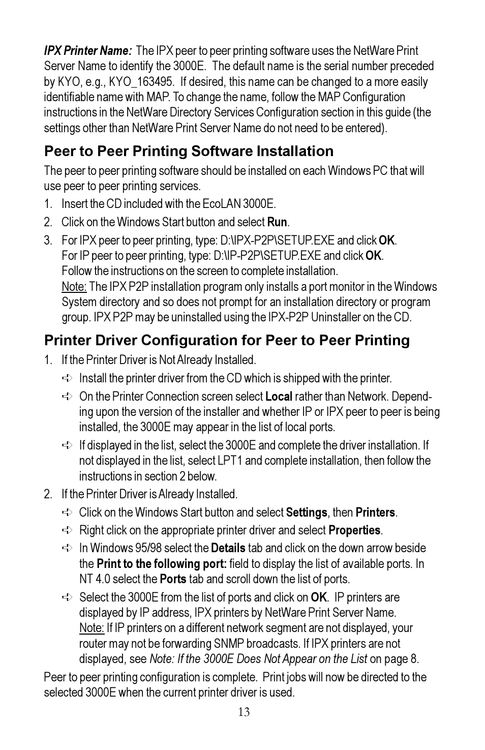 Kyocera EcoLAN 3000E User Manual | Page 13 / 20