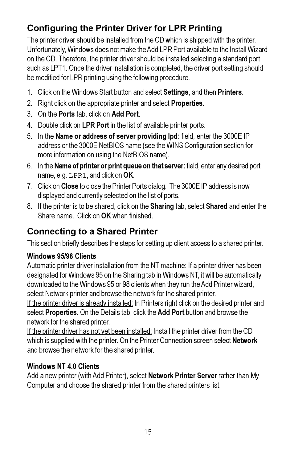 Kyocera EcoLAN 3000E User Manual | Page 15 / 20