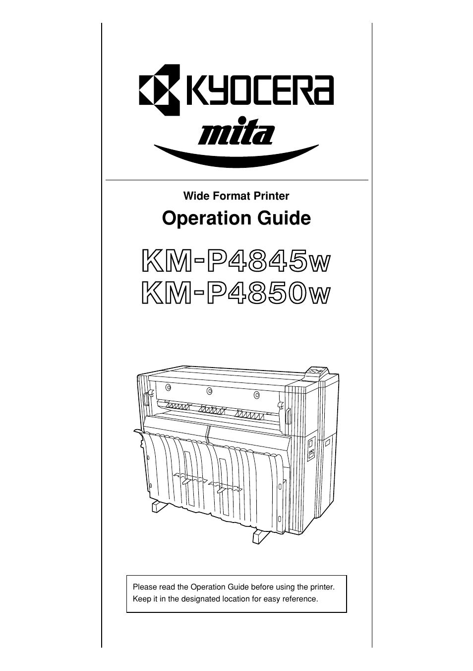 Kyocera KM-P4850w User Manual | 68 pages