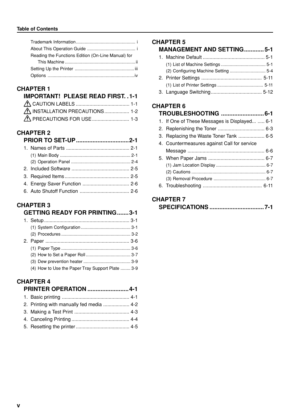 Kyocera KM-P4850w User Manual | Page 8 / 68