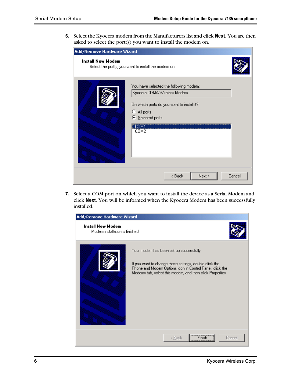 Kyocera 7135 Smartphone User Manual | Page 8 / 12